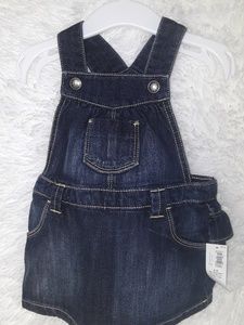 New Baby girl old navy denim Jean jumper 6-12M